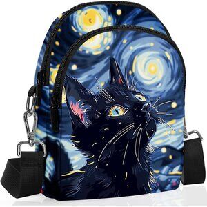 Small Waterproof Crossbody Bag for Women with Card Slots & Adjustable Strap